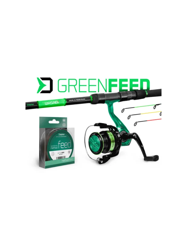 Wyprzedaż Zestaw feederowy Delphin GreenFEED 330