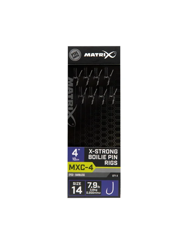 Przypony Matrix MXC-4 Boilie Pin - 14 - 0.20mm Ostatnie sztuki