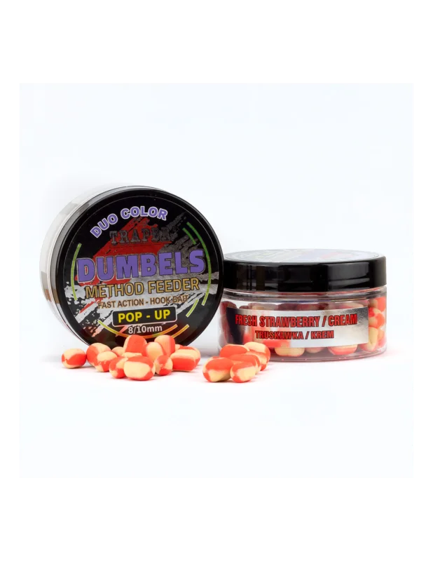 Dumbels Pop-Up Traper MF DUO 8-10mm 30g Truskawka/Krem Oferta czasowa