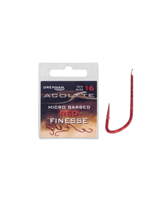 Haczyki Drennan ACOLYTE RED FINESSE Nr 18 Do wyczerpania zapasów