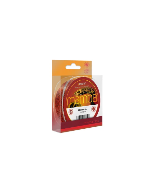 Żyłka Delphin MAMBA Feeder Fire 0.16mm 200m Ekspresowa dostawa