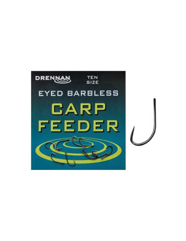 Haczyki Drennan CARP FEEDER Barbless Nr16 Łatwy zwrot