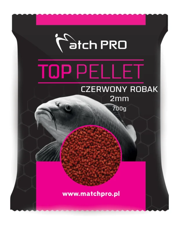 Ostatnie sztuki Pellet MatchPRO Czerwony Robak 2mm 700g