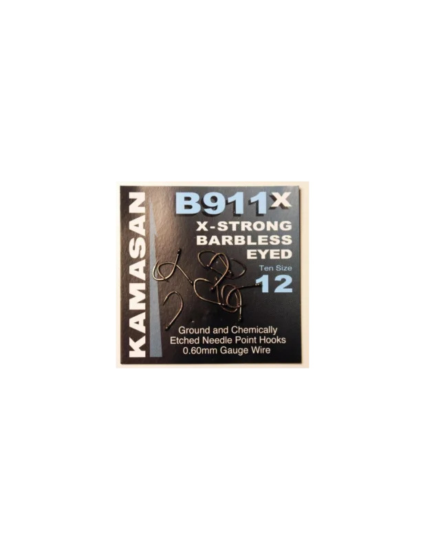 Dodaj do koszyka Haczyki Kamasan B911 X-Strong Eyed Barbless 10
