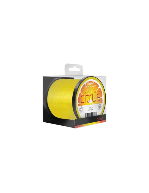 Żyłka Delphin CITRUS żółta 1200m 0.25mm Ostatnie sztuki