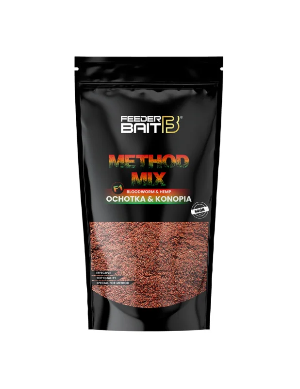 Premium Zanęta Method Mix Feeder Bait 800g - F1 Ochotka Konopie