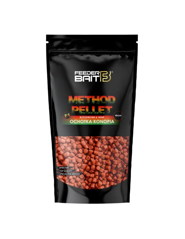 Darmowy zwrot Pellet Feeder Bait F1 Ochotka Konopia 4mm 800g