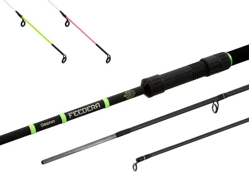 Delphin FEEDERA + 2 szczytówki 360cm/100g/3 składy Szybka wysyłka