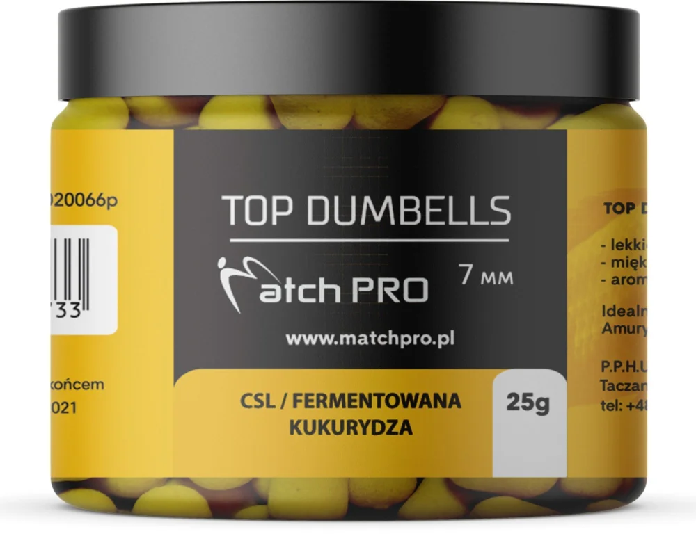 Dostępne od ręki Match Pro Top Dumbells 7 mm 25 g CSL Fer.Kukurydza
