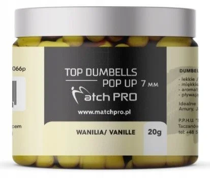 Matchpro Top Dumbells Pop-Up 7mm Wanilia 20g Wyprzedaż
