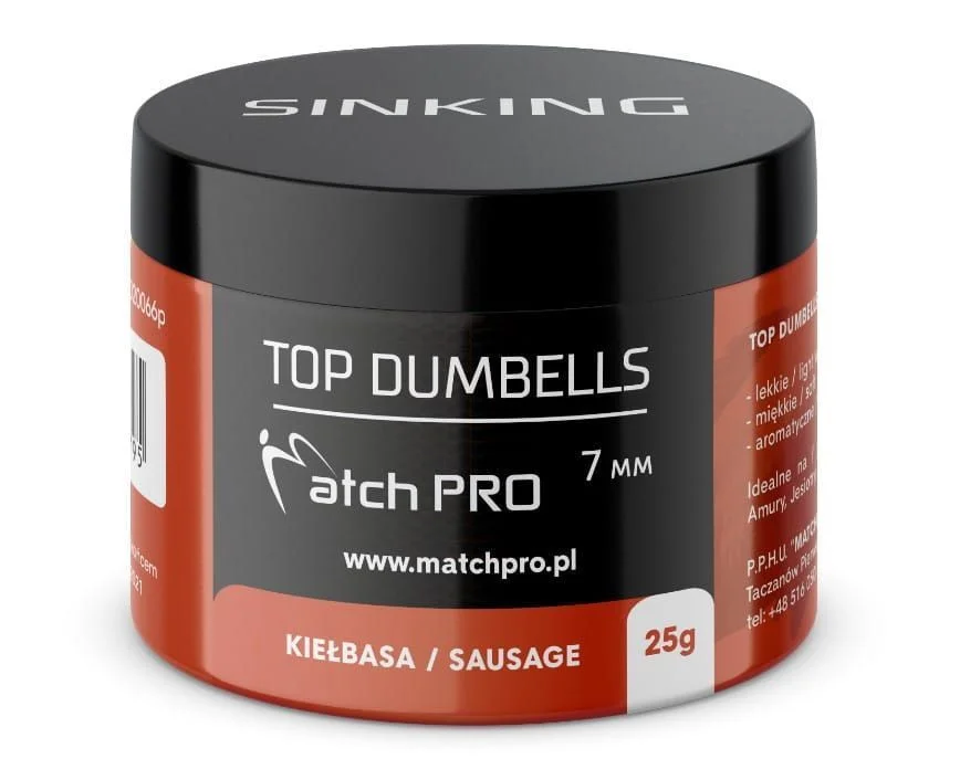 Dumbells MatchPro Top 7mm / 25g - Saussage Hit sprzedaży
