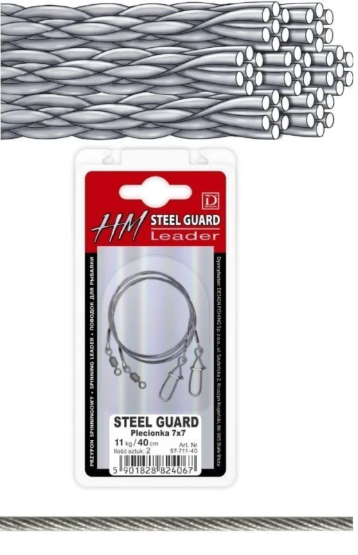 Nowy Przypon DRAGON HM7x7 steel braid /Momoi