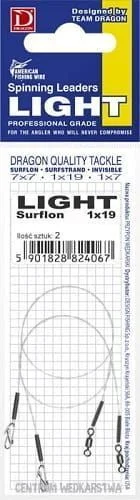 Przypon Dragon 1x19 Surflon 5kg Light 25cm 2szt. Wyjątkowa oferta