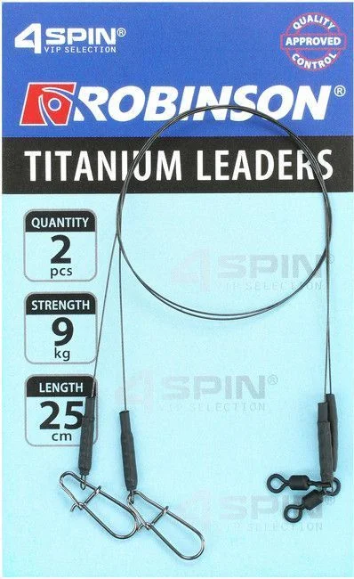 Wyjątkowa oferta Przypon tytanowy Robinson 25cm/18kg 2szt