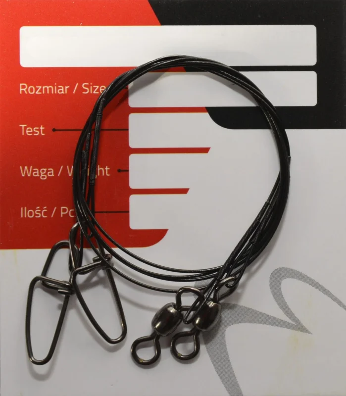 Cena promocyjna Przypon Match Pro Spin Steel Black 0,54mm/30cm