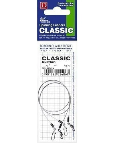 Premium Przypon Dragon American Fishing Wire 7x7 Surflon 18kg/25cm