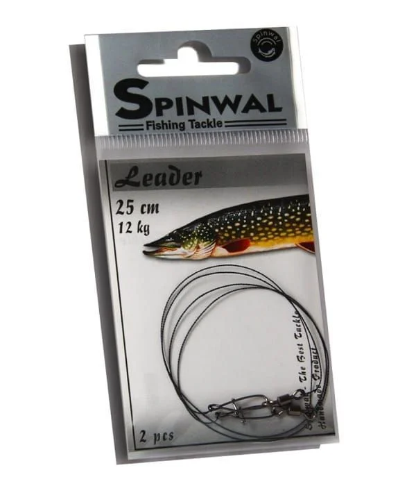 Nie przegap Przypon Spinwal Wolframowy 25cm 12kg 2 szt.