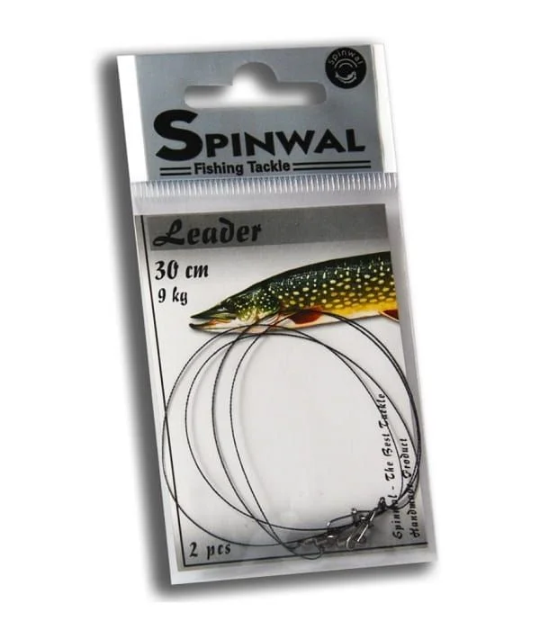 Nowość Przypon Spinwal Wolframowy 30cm 9kg 2 szt.