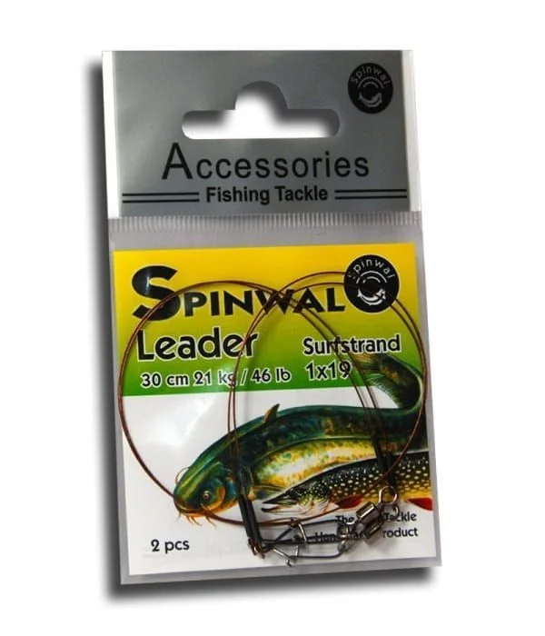 Tylko dziś Przypon Spinwal Stalowy 30cm 21kg 2 szt.