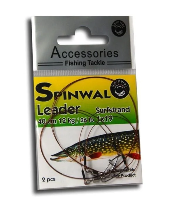 Przypon Spinwal Stalowy 40cm 12kg 2 szt. Wysoka jakość