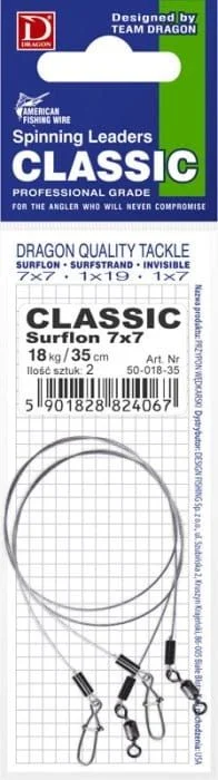 Przypon Dragon American Fishing Wire 1x19 Classic Surflon 12 kg 30 cm Zniżka