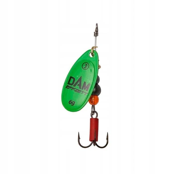 Oferta limitowana Obrotówka DAM EFFZETT FLUO SPINNER 20g #6 GREEN