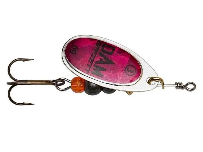 Obrotówka DAM Effzett FLUO SPINNER #3 6G SINKING MAGENTA PRISMA Darmowy zwrot