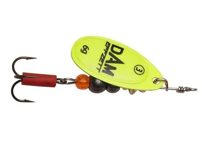 Ostatnia szansa Obrotówka DAM Effzett FLUO SPINNER #3 6G SINKING YELLOW