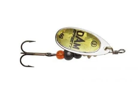 Obrotówka DAM Effzett FLUO SPINNER #4 10G SINKING GOLD PRISMA Ostatnie sztuki