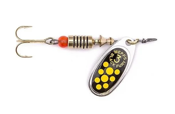 Mepps BLACK FURY srebrny/żółte 4/8g Wyjątkowa oferta
