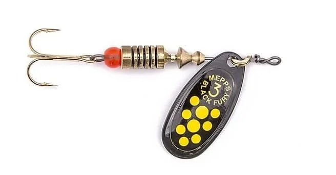 Mepps BLACK FURY czarny/żółte_yellow. 3/6,5g Popularny