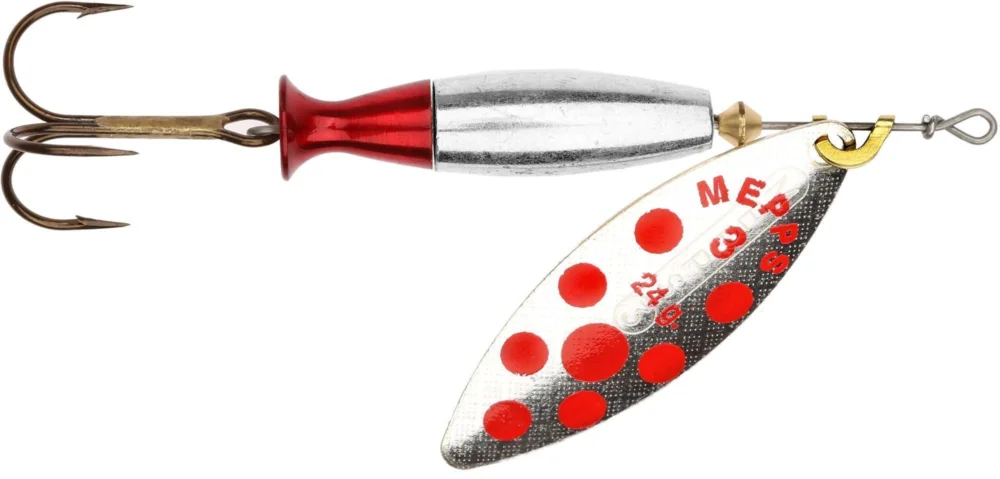Oferta czasowa Obrotówka Mepps Aglia Long Heavy Błystka Nr: 3, Kolor: RED-DOT-S, Waga: 24g
