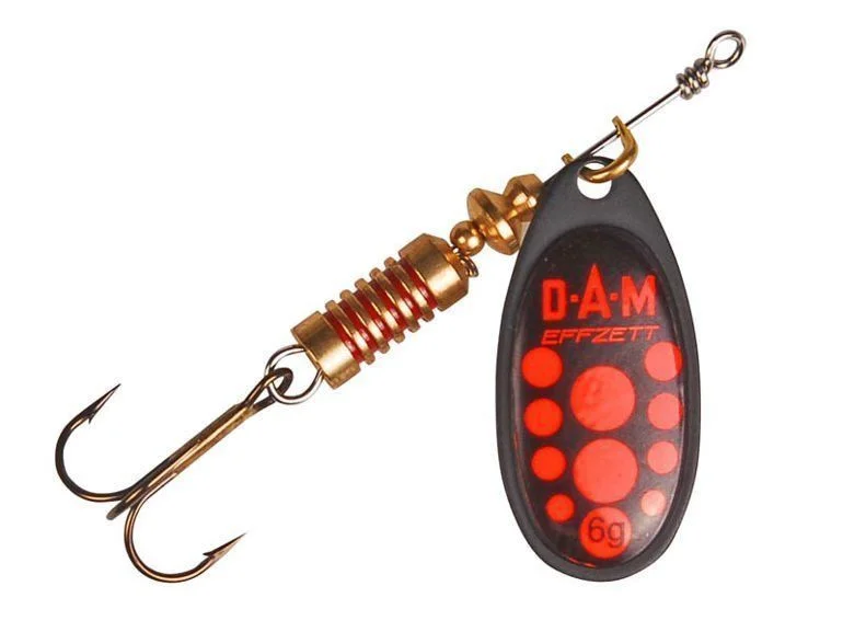 Obrotówka Effzett Standard Spinner 5 12g Sinking Black Red Bezpieczna płatność