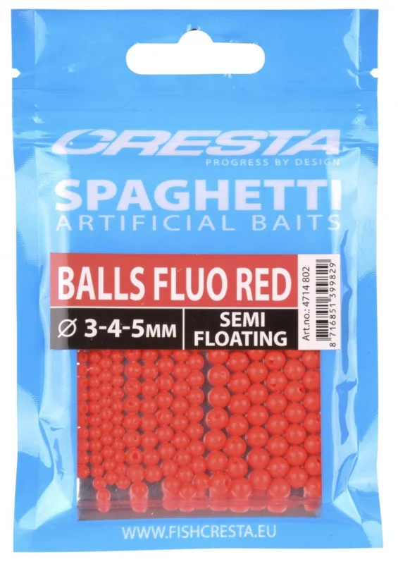 Sztuczna ikra Cresta Spaghetti Balls Fluo Red Hit cenowy