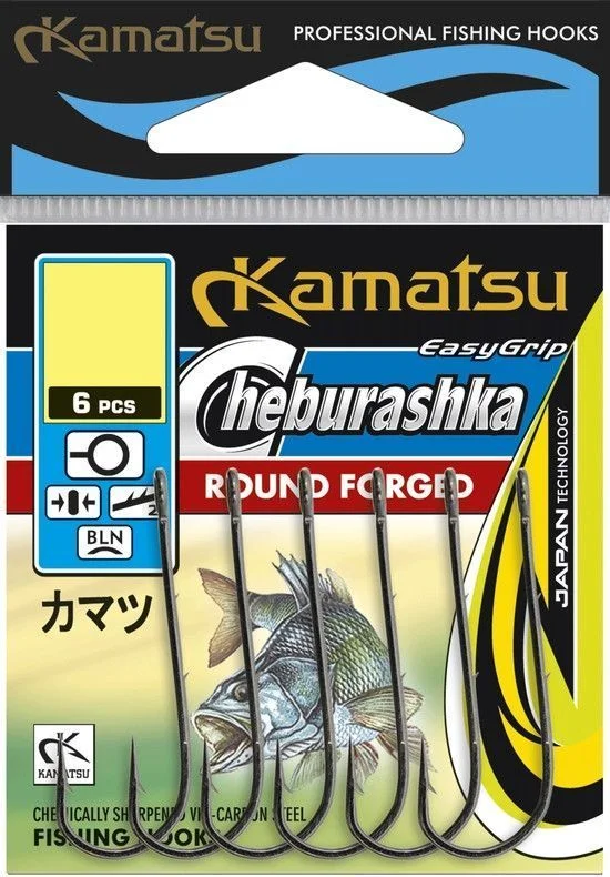 Okazja Haczyk Kamatsu Cheburashka Round Forged Czarny Nikiel