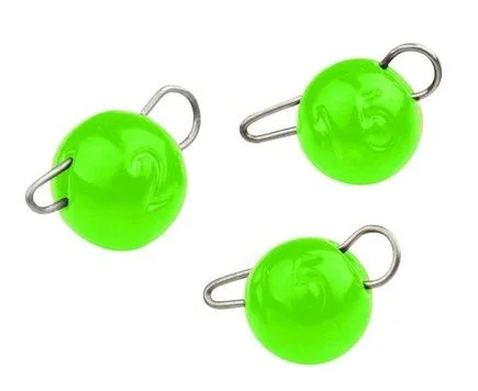 Kup online Czeburaszka Wolframowa SPRO Tungsten Bottom Jigs UV Green 2 g 3 szt.