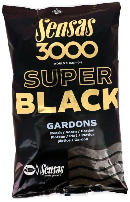 Sensas 3000 ZANĘTA SUPER BLACK GARDONS 1KG Popularny