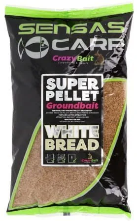 Taniej Sensas SUPER PELLET GROUNDBAIT WHITE BREAD 1KG