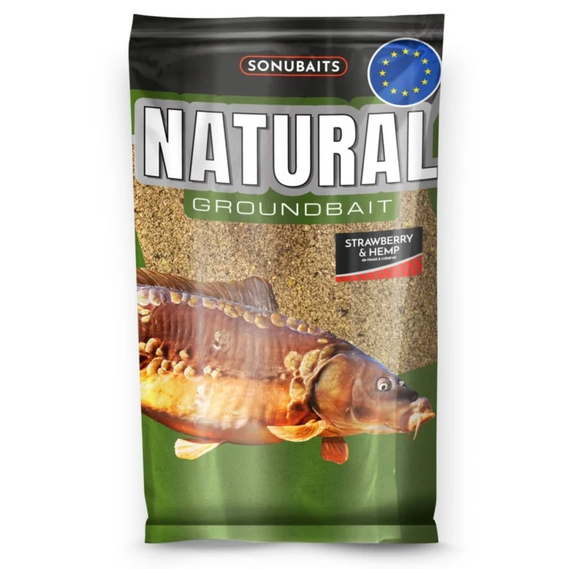 Zanęta Sonubaits Natural Groundbait 1kg - Strawberry & Hemp Oferta limitowana