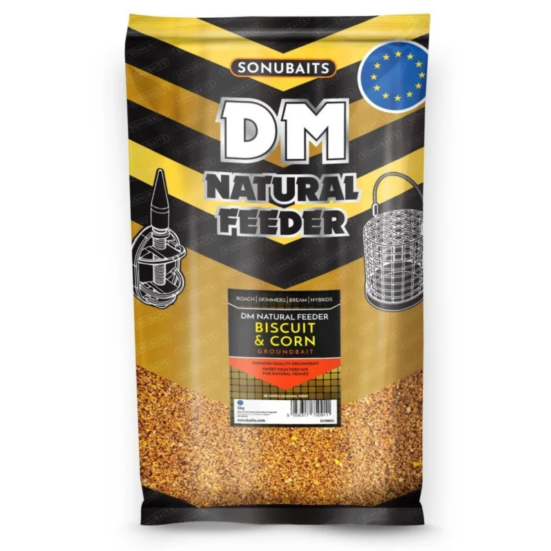 Zanęta Sonubaits DM Natural Feeder 1kg - Biscuit & Corn Dostępne od ręki