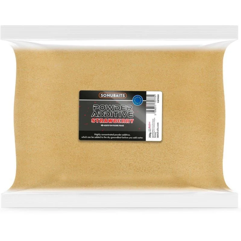 Ostatnie sztuki Dodatek do Zanęt Sonubaits Powder Additive Strawberry 250g