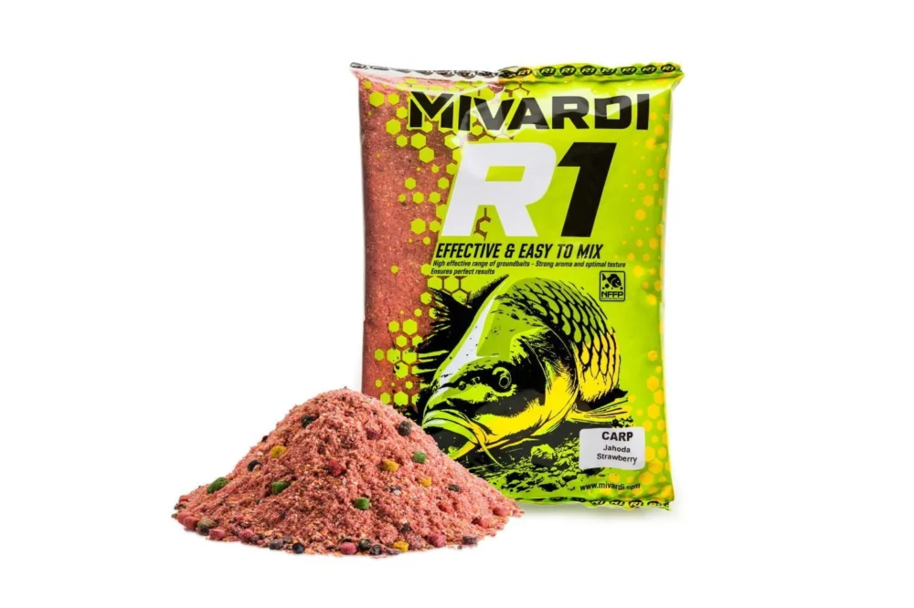 Sprawdź teraz Zanęta Mivardi R1 CARP Groundbait - Strawberry