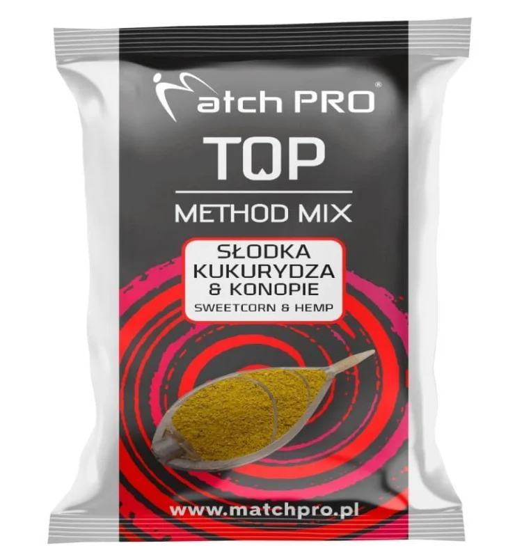Wysoka jakość Zanęta MatchPro MethodMix Kukurydza & Konopie 700g