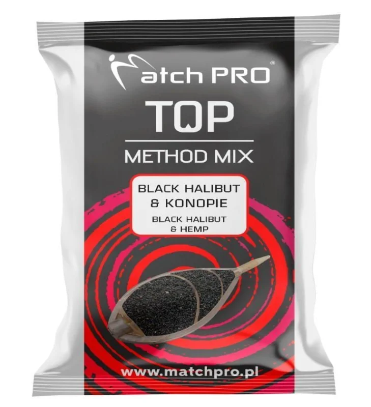 Bezpieczna płatność Zanęta MatchPro MethodMix Black Halibut & Konopie 700g