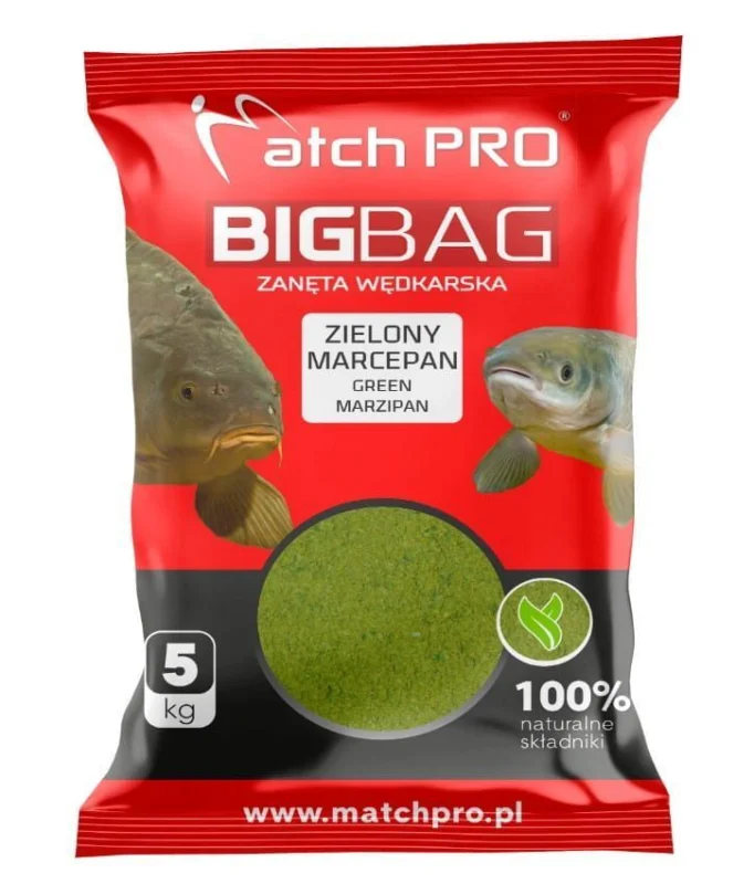 Hit sprzedaży Zanęta MatchPro Big Bag Zielony Marcepan 5kg