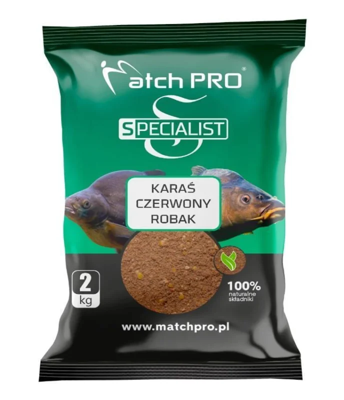 Zanęta MatchPro Specialist Karaś Czerwony Robak 2kg Bezpieczne zakupy