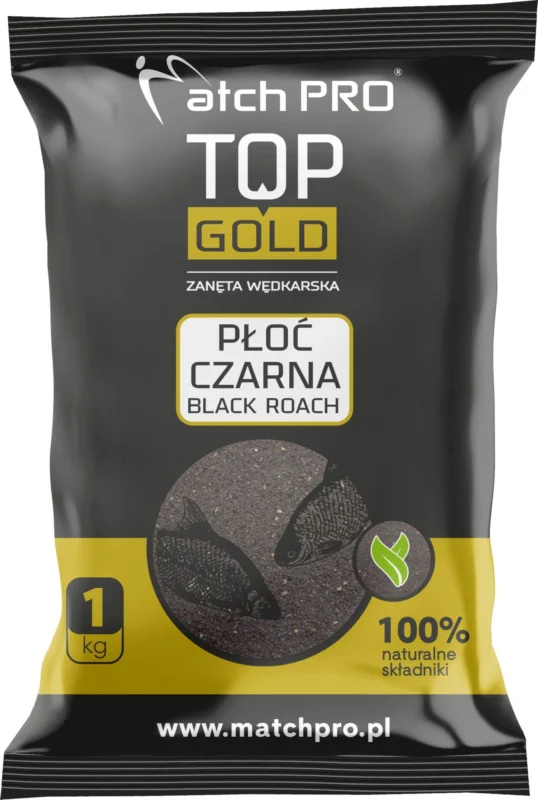 Niska cena Zanęta MatchPro Top Gold Płoć Czarna 1kg