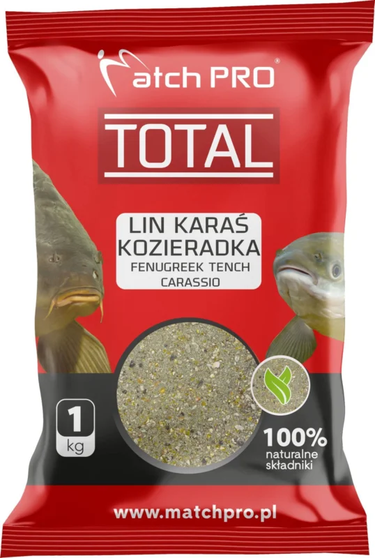 Zanęta MatchPro Total Lin, Karaś Kozieradka 1kg Hit sprzedaży