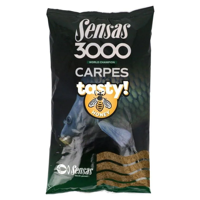 Łatwy zwrot Zanęta SENSAS 3000 Carp Tasty Honey Miód 1kg