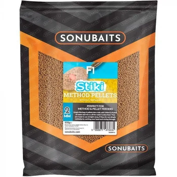 Wysoka jakość Sonubaits PELLET STIKI F1 METHOD 2mm 650g
